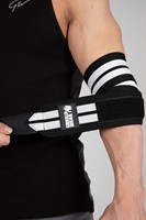 Gorilla Wear Elbow Wraps - Zwart/Wit - 180 cm-2