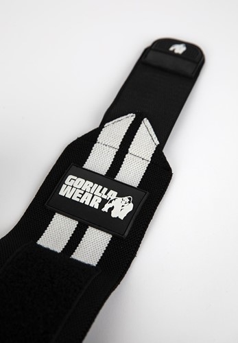 Gorilla Wear Elbow Wraps - Zwart/Wit - 180 cm-3