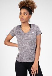 Elmira V-Neck T-Shirt - Gray Melange - L