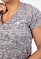 Gorilla Wear Elmira V-Hals T-Shirt - Grijs Gemeleerd