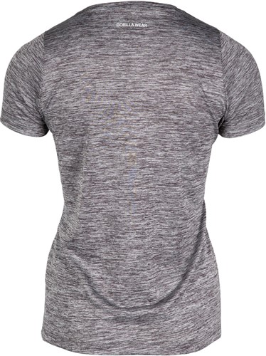 Gorilla Wear Elmira V-Hals T-Shirt - Grijs Gemeleerd
