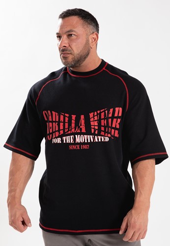 Gorilla Wear Finley Oversized T-shirt - Zwart/Rood