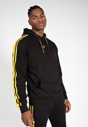 Gorilla Wear Banks Oversized Hoodie - Zwart/Geel - S