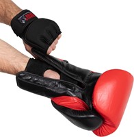 Gorilla Wear Gel Handschoenen met Omslag - Zwart / Wit