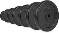 VirtuFit Gietijzeren Halterschijf - Halter gewicht - 30 mm - 1,25 kg - Zwart-2