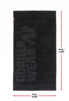 Gorilla Wear Handdoek - Zwart - Large