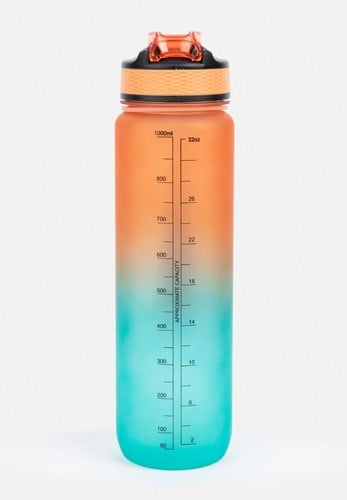 Gorilla Wear Gradient Waterfles - 1000 ml - Groen/Oranje-3