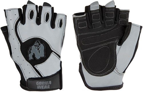 Gorilla Wear Mitchell Training Gloves - Fitness Handschoenen - Zwart / Grijs