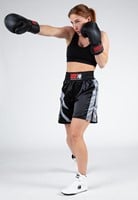 Gorilla Wear Hornell Boxing Shorts - Unisex - Zwart/Grijs-2