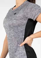 Gorilla Wear Monetta Performance T-Shirt - Grijs Gemeleerd / Zwart