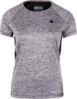 Gorilla Wear Monetta Performance T-Shirt - Grijs Gemeleerd / Zwart