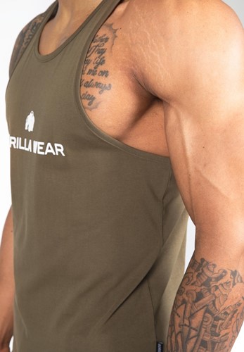 Gorilla Wear Carter Stretch Tank Top - Legergroen