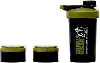 Gorilla Wear Shake Beker 2 GO - 500 ml + 2 x 130 ml - Zwart/Legergroen-2