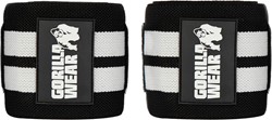 Gorilla Wear Elbow Wraps - Zwart/Wit - 120 cm