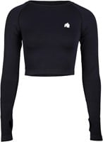Hilton Seamless Cropped Long Sleeve Zwart