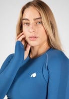 Hilton Seamless Cropped Long Sleeve Blauw