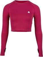 Hilton Seamless Cropped Long Sleeve Fuchsia