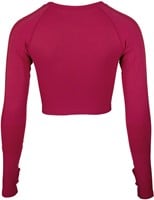 Hilton Seamless Cropped Long Sleeve Fuchsia