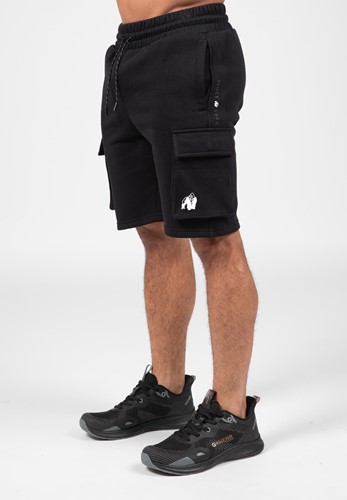 Gorilla Wear Hudson Cargo Sweat Shorts - Zwart