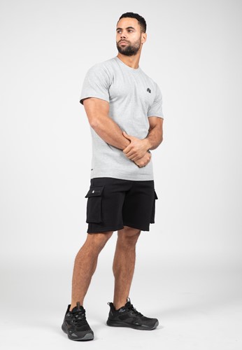 Gorilla Wear Hudson Cargo Sweat Shorts - Zwart-3