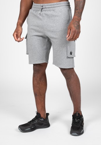 Gorilla Wear Hudson Cargo Sweat Shorts - Grijs Melange