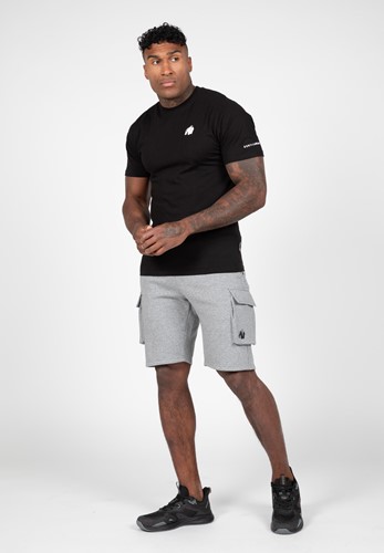 Gorilla Wear Hudson Cargo Sweat Shorts - Grijs Melange-3
