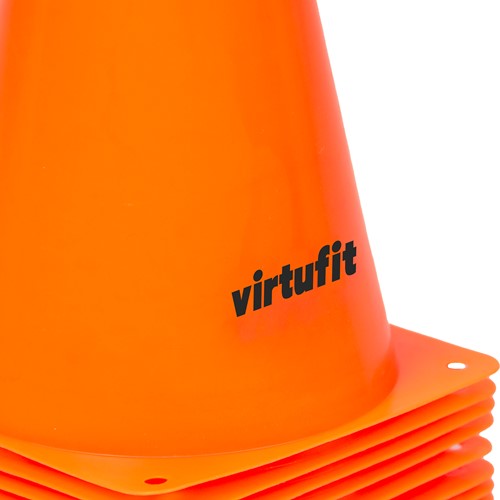 VirtuFit Pionnen Set - 23 cm - 12 Stuks - Oranje-3