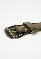 Gorilla Wear 4 Inch Padded Leren Lifting Belt - Legergroen