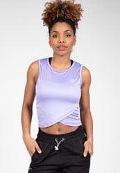 Estelle Twisted Crop Top - Lilac - L