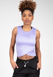 Estelle Twisted Crop Top - Lilac - S
