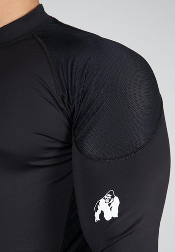 Gorilla Wear Lorenzo Performance Long Sleeve  - Zwart