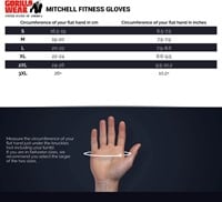 Gorilla Wear Mitchell Training Gloves - Fitness Handschoenen - Zwart/Grijs-3