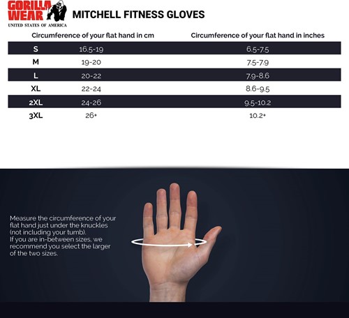 Gorilla Wear Mitchell Training Gloves - Fitness Handschoenen - Zwart-3