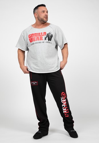 Gorilla Wear Marlow Mesh Pants - Zwart/Rood-3
