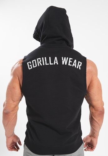 Gorilla Wear Marshall Mouwloze Hoodie - Zwart-2