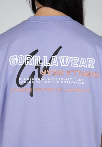Gorilla Wear Medina Oversized T-shirt - Lila - S-3