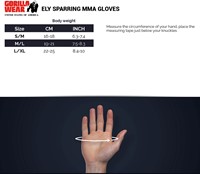 Gorilla Wear Ely MMA Bokshandschoenen - Zwart/Wit