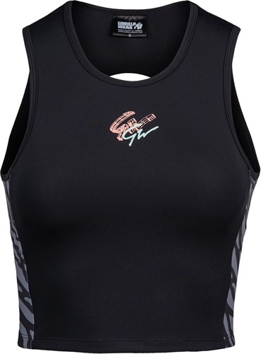 Gorilla Wear Zion Crop Top - Zwart  foto 2