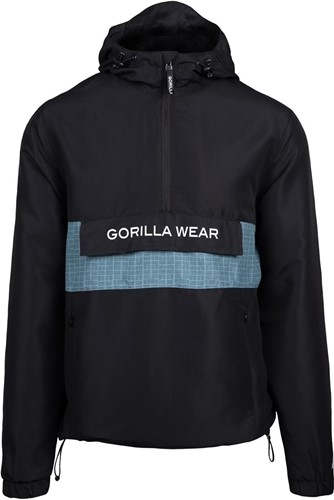 Gorilla Wear Bolton Windbreaker - Unisex Anorak - Zwart - Foto  3