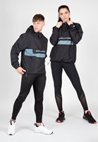 Gorilla Wear Bolton Windbreaker - Unisex Anorak - Zwart - Foto  1