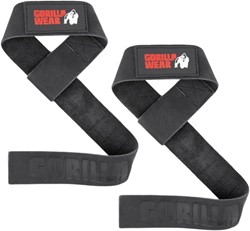 Gorilla Wear Leather Lifting Straps - Black