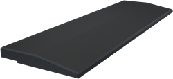 Flow Fitness Edge Rubber Tile - 50x15x2 cm 