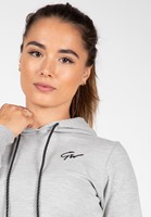 Pixley Crop Top Hoodie - Grijs