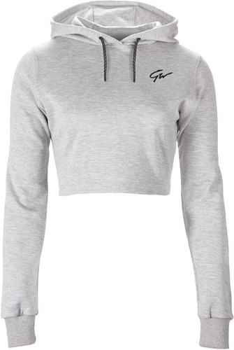 Pixley Crop Top Hoodie - Grijs