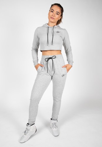 Gorilla Wear Pixley Crop Top Hoodie - Grijs-3