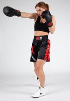 Gorilla Wear Hornell Boxing Shorts - Unisex - Zwart/Rood-2