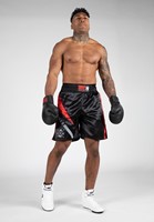 Gorilla Wear Hornell Boxing Shorts - Unisex - Zwart/Rood-3