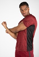 Gorilla Wear Fremont T-shirt - Bordeauxrood / Zwart
