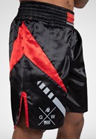 Gorilla Wear Hornell Boxing Shorts - Zwart / Rood