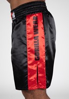 Gorilla Wear Hornell Boxing Shorts - Zwart / Rood